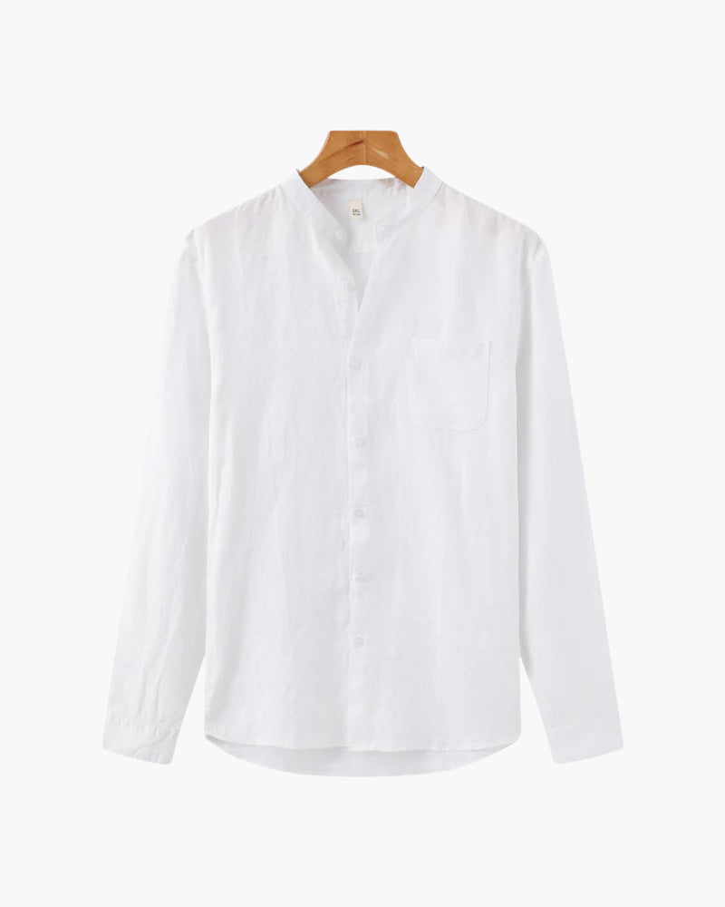 Emmett | Men’s Long-Sleeve Button-Up Shirt with Chest Pocket