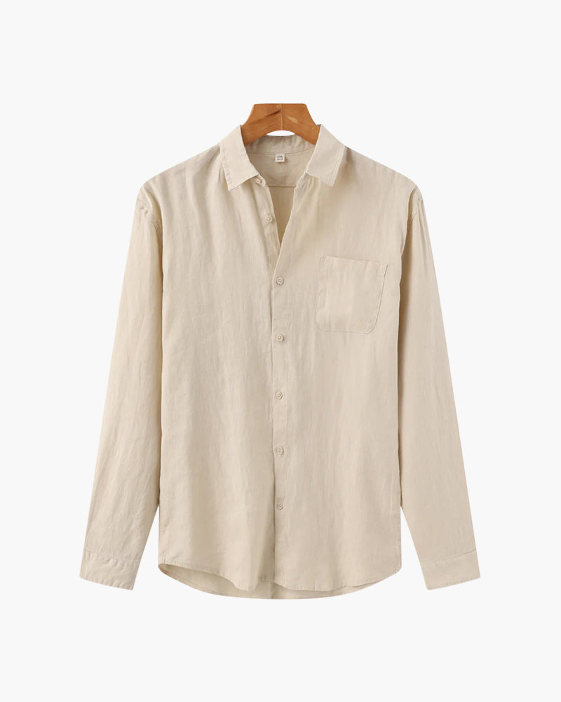 Emmett | Men’s Long-Sleeve Button-Up Shirt with Chest Pocket