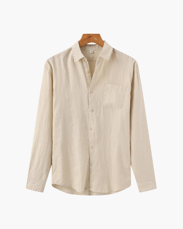 Emmett | Men’s Long-Sleeve Button-Up Shirt with Chest Pocket