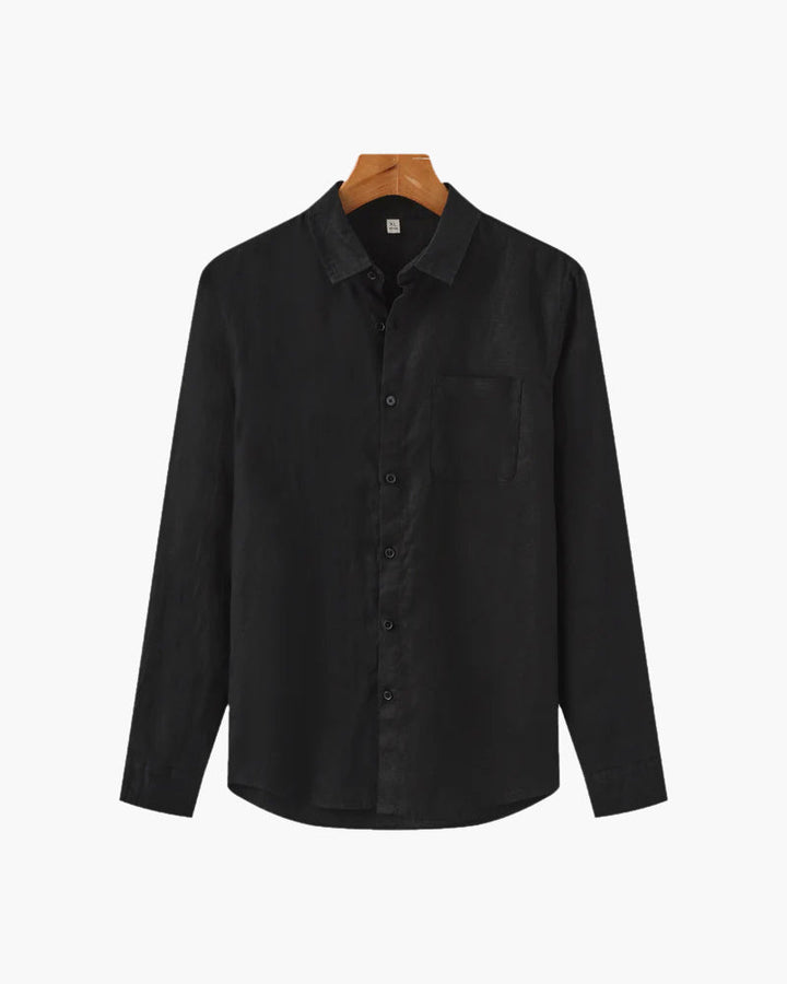 Emmett | Men’s Long-Sleeve Button-Up Shirt with Chest Pocket
