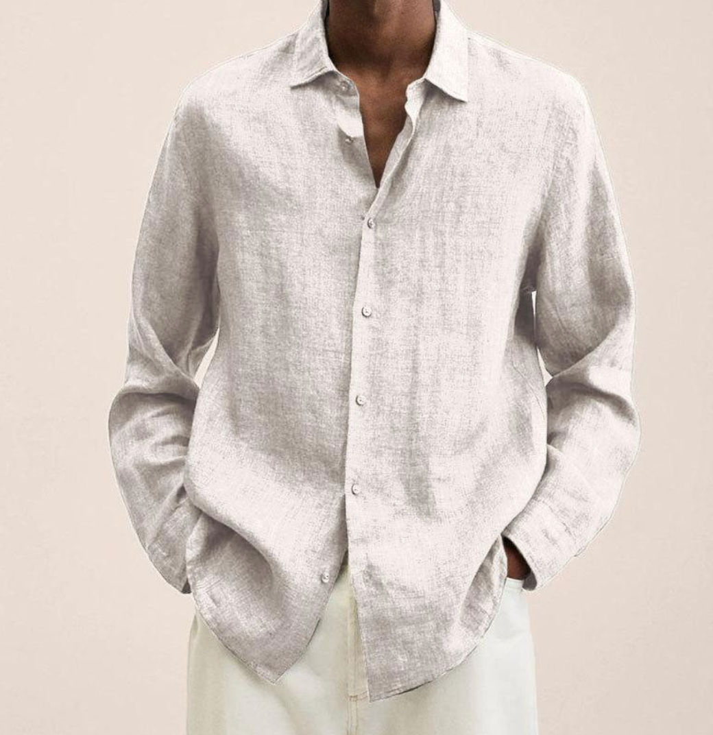 Asher | Men’s Textured Long-Sleeve Button-Up Shirt