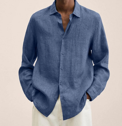 Asher | Men’s Textured Long-Sleeve Button-Up Shirt