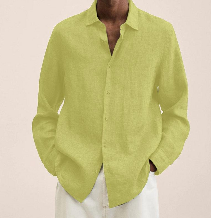Asher | Men’s Textured Long-Sleeve Button-Up Shirt