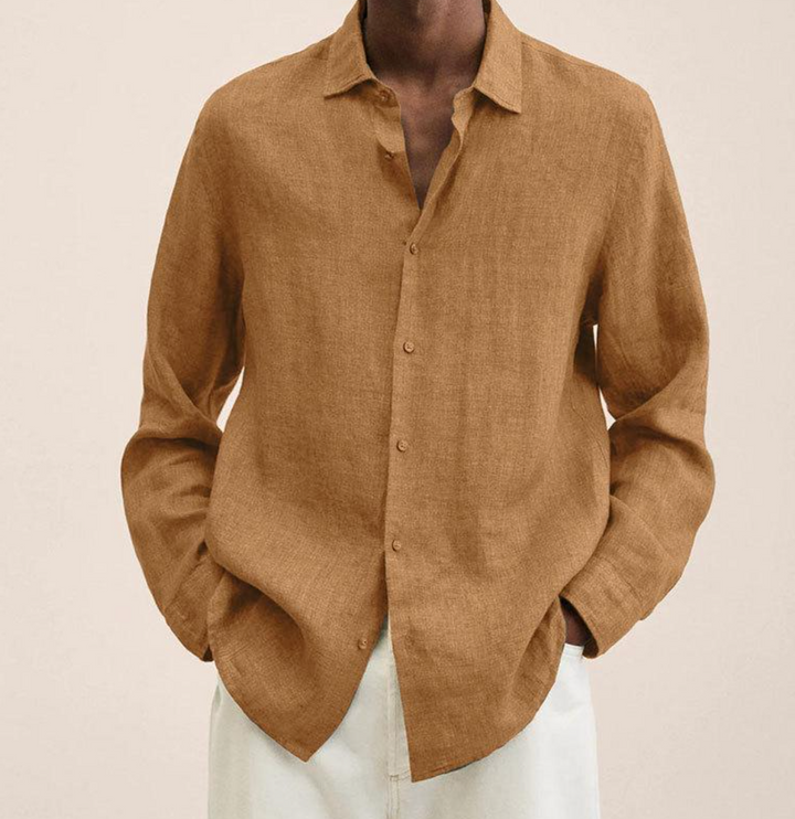 Asher | Men’s Textured Long-Sleeve Button-Up Shirt